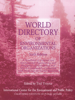 cover image of World Directory of Environmental Organizations